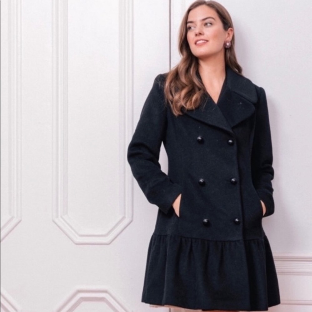 Gal Meets Glam NWT Black Amanda coat, size S